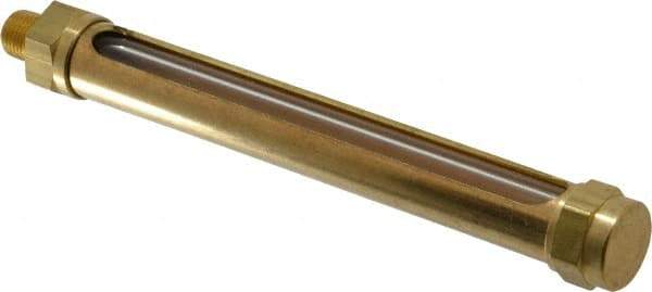 LDI Industries - 4-1/4 Inch Long Sight, 1/8 Inch Thread Size, Buna-N Seal Straight to Male Thread, Vented Oil-Level Indicators and Gauge - 5-13/16 Inch Length - Eagle Tool & Supply