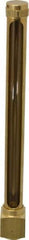 LDI Industries - 7-1/2 Inch Long Sight, 1/2 Inch Thread Size, Buna-N Seal Elbow to Female Thread, Vented Oil-Level Indicators and Gauge - 9 Inch Length to Center of Base - Eagle Tool & Supply