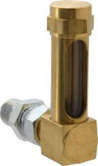 LDI Industries - 1-3/8 Inch Long Sight, 1/4 Inch Thread Size, Buna-N Seal Union Coupling, Vented Oil-Level Indicators and Gauge - 2-3/8 Inch Length to Center of Base - Eagle Tool & Supply