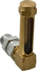 LDI Industries - 1-7/8 Inch Long Sight, 3/8 Inch Thread Size, Buna-N Seal Union Coupling, Vented Oil-Level Indicators and Gauge - 2-7/8 Inch Length to Center of Base - Eagle Tool & Supply