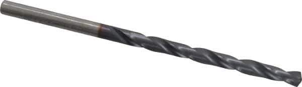 Chicago-Latrobe - 9/64" 135° High Speed Steel Jobber Drill - TiCN Finish, Right Hand Cut, Spiral Flute, Straight Shank, 2-7/8" OAL, Split Point - Eagle Tool & Supply