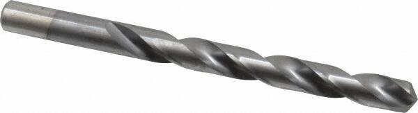 Chicago-Latrobe - 27/64" 135° High Speed Steel Jobber Drill - TiCN Finish, Right Hand Cut, Spiral Flute, Straight Shank, 5-3/8" OAL, Split Point - Eagle Tool & Supply