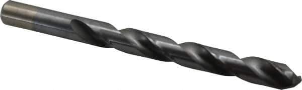 Chicago-Latrobe - 1/2" 135° High Speed Steel Jobber Drill - TiCN Finish, Right Hand Cut, Spiral Flute, Straight Shank, 6" OAL, Split Point - Eagle Tool & Supply