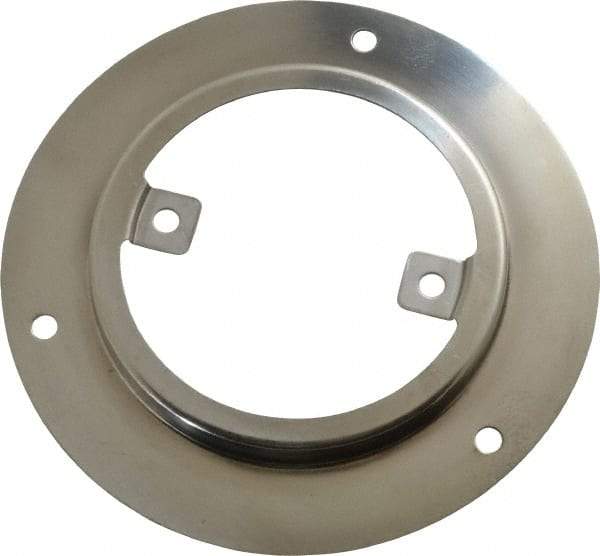 Ashcroft - 1/4 Thread, 3-1/2 Dial Diameter, Stainless Steel Case Material, Wall Flange Pressure Gauge Mounting Kit - 1% Accuracy, 316 Material Grade - Eagle Tool & Supply