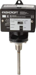 Ashcroft - 75 to 205°F, Watertight Single Setpoint Temp Switch - 4 Inch Rigid Stem - Eagle Tool & Supply