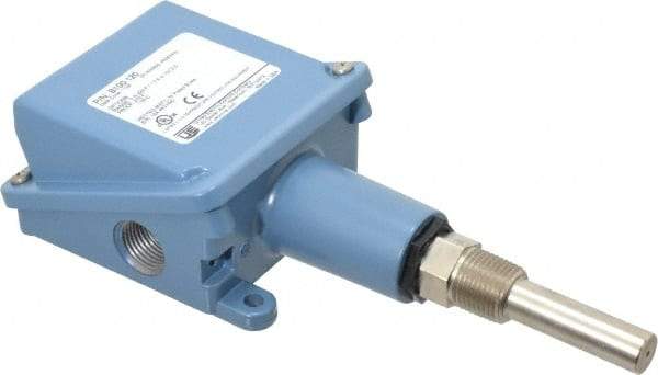 Made in USA - 0 to 225°F, Watertight Temp Switch - 1/2 x 1-7/8 Stem, 10 Resolution - Eagle Tool & Supply