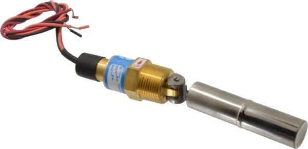 Thomas Products Ltd. - 1" Thread, 900 Max psi, 300°F Max, Liquid Level Side Mounted Float Switches - Brass Stem - Eagle Tool & Supply