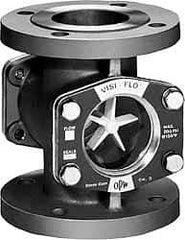 OPW Engineered Systems - 2 Inch, Carbon Steel, Visi-Flo Sight Flow Indicator - 150 Max psi, 7 Inch Overall Length - Eagle Tool & Supply