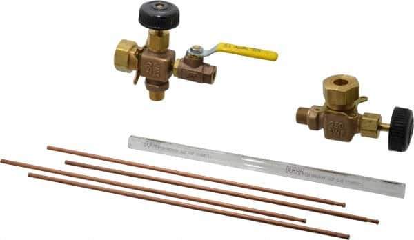 Conbraco - 400 psi Working Pressure, 250 Max psi, Bronze Liquid Level Gage Glass - 400°F Max Operating Temp, 1/2 Inch Thread, PTFE Seal - Eagle Tool & Supply