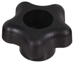 Gibraltar - 1-3/4" Head Diam, 5 Point Star Knob - M10 Hole, Polypropylene, Black - Eagle Tool & Supply