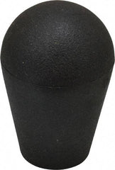 Gibraltar - 3/8-16 Hole, 0.51" Deep Hole, Thermoplastic, Female Insert Tapered Knob - 2.48 OAL, 1" Base Diam, Black, 1.6" Head Diam - Eagle Tool & Supply