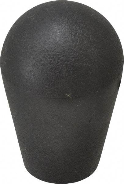 Gibraltar - 1/2-13 Hole, 0.51" Deep Hole, Thermoplastic, Female Insert Tapered Knob - 2.48 OAL, 1" Base Diam, Black, 1.6" Head Diam - Eagle Tool & Supply