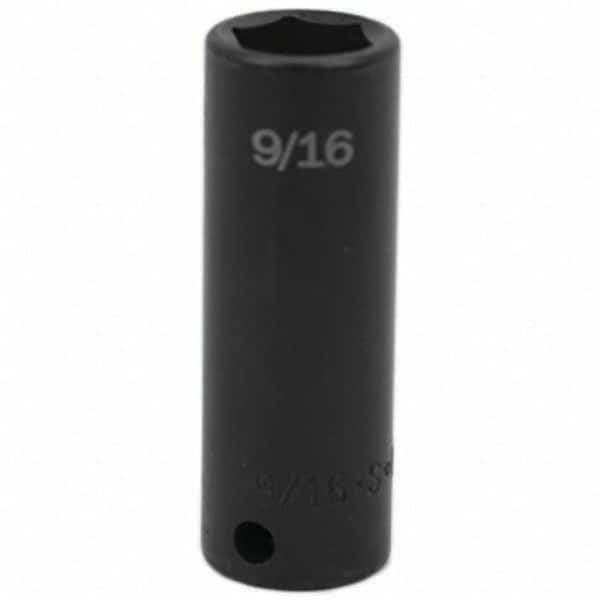 SK - Impact Socket - 3/8"DR 9/16" DEEP IMPACT SOCKET - Eagle Tool & Supply