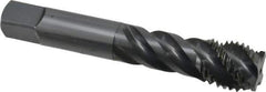 OSG - M20x2.50 Metric Coarse 4 Flute Modified Bottoming Spiral Flute Tap - Vanadium High Speed Steel, Oxide Finish, 4-15/32" OAL, Right Hand Flute, Right Hand Thread, D8 - Eagle Tool & Supply