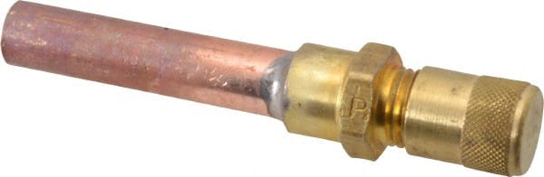 Parker - 500 Max psi, 3/8 Tube Outside Diameter, Extended Copper Tube Access Valve - Eagle Tool & Supply