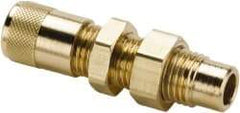 Parker - 500 Max psi, 1/4 Tube OD, Bulkhead Solder Union Access Valve - Brass - Eagle Tool & Supply