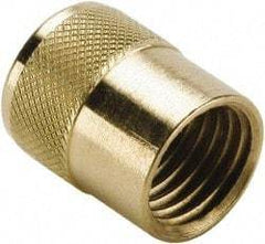 Parker - 3/8" Tube OD Access Valve Quick Seal Cap with Gasket - For Parker Brass Access Valves - Eagle Tool & Supply