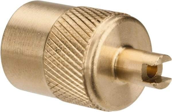 Parker - 1/4" Tube OD Access Valve Quick Seal Cap with Core Remover - For Parker Brass Access Valves - Eagle Tool & Supply