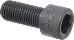 Made in USA - 7/16-20 UNF Hex Socket Drive, Socket Cap Screw - Alloy Steel, Black Oxide Finish, Fully Threaded, 1" Length Under Head - Eagle Tool & Supply
