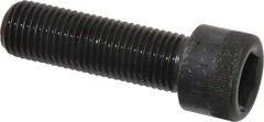 Made in USA - 7/16-20 UNF Hex Socket Drive, Socket Cap Screw - Alloy Steel, Black Oxide Finish, Fully Threaded, 1-1/2" Length Under Head - Eagle Tool & Supply