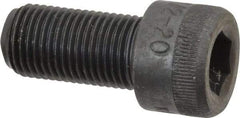 Made in USA - 1/2-20 UNF Hex Socket Drive, Socket Cap Screw - Alloy Steel, Black Oxide Finish, Fully Threaded, 1" Length Under Head - Eagle Tool & Supply