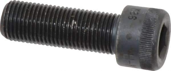 Made in USA - 1/2-20 UNF Hex Socket Drive, Socket Cap Screw - Alloy Steel, Black Oxide Finish, Fully Threaded, 1-1/2" Length Under Head - Eagle Tool & Supply