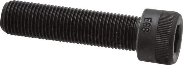 Made in USA - 1/2-20 UNF Hex Socket Drive, Socket Cap Screw - Alloy Steel, Black Oxide Finish, Fully Threaded, 2" Length Under Head - Eagle Tool & Supply