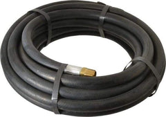 Alliance Hose & Rubber - 3/8" ID x 23/32" OD 25' Long Multipurpose Air Hose - MNPT x FNPT(Swivel) Ends, 300 Working psi, -40 to 190°F, 3/8" Fitting, Black - Eagle Tool & Supply