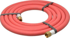 Alliance Hose & Rubber - 3/8" ID x 23/32" OD 10' Long Multipurpose Air Hose - MNPT x FNPT(Swivel) Ends, 300 Working psi, -40 to 190°F, 3/8" Fitting, Red - Eagle Tool & Supply