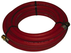 Alliance Hose & Rubber - 1" ID x 25/64" OD 25' Long Multipurpose Air Hose - MNPT x FNPT(Swivel) Ends, 300 Working psi, -40 to 190°F, 1" Fitting, Red - Eagle Tool & Supply