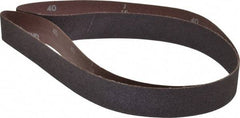 Norton - 1-1/2" Wide x 60" OAL, 40 Grit, Aluminum Oxide Abrasive Belt - Aluminum Oxide, Coarse, Coated, X Weighted Cloth Backing, Series R228 - Eagle Tool & Supply