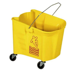 Continental - 26 Qt Plastic Bucket - Yellow - Eagle Tool & Supply