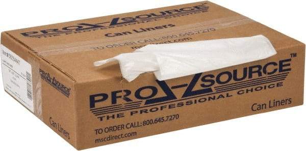 PRO-SOURCE - 0.6 mil Thick, Household/Office Trash Bags - 30" Wide x 36" High, Clear - Eagle Tool & Supply