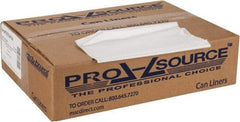 PRO-SOURCE - 0.6 mil Thick, Household/Office Trash Bags - 33" Wide x 39" High, Clear - Eagle Tool & Supply