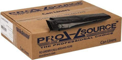 PRO-SOURCE - 1.25 mil Thick, Heavy-Duty Trash Bags - 33" Wide x 39" High, Black - Eagle Tool & Supply