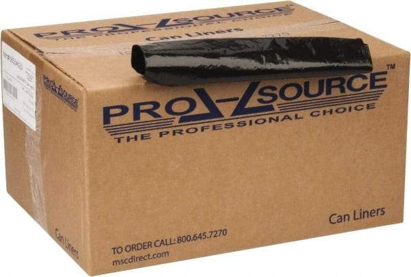 PRO-SOURCE - 2 mil Thick, Heavy-Duty Trash Bags - 40" Wide x 46" High, Black - Eagle Tool & Supply