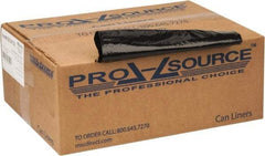 PRO-SOURCE - 1.65 mil Thick, Heavy-Duty Trash Bags - 40" Wide x 46" High, Black - Eagle Tool & Supply