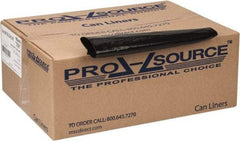 PRO-SOURCE - 1.5 mil Thick, Heavy-Duty Trash Bags - 38" Wide x 58" High, Black - Eagle Tool & Supply