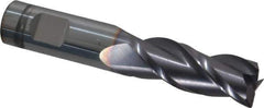 Niagara Cutter - 5/8", 3 Flute, Single End, Solid Carbide, 0.0300 - 0.0350" Corner Radius End Mill - 3-1/2" OAL, 35° Helix, Right Hand Flute, 1-5/8" LOC, Right Hand Cut - Eagle Tool & Supply
