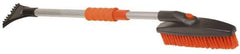 Value Collection - 42" Long Telescoping Swivel Snowbrush & Ice Scraper - Plastic/Metal - Eagle Tool & Supply