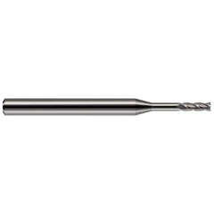 Harvey Tool - 0.5mm, 0.06" LOC, 1/8" Shank Diam, 1-1/2" OAL, 4 Flute, Solid Carbide Square End Mill - Exact Industrial Supply