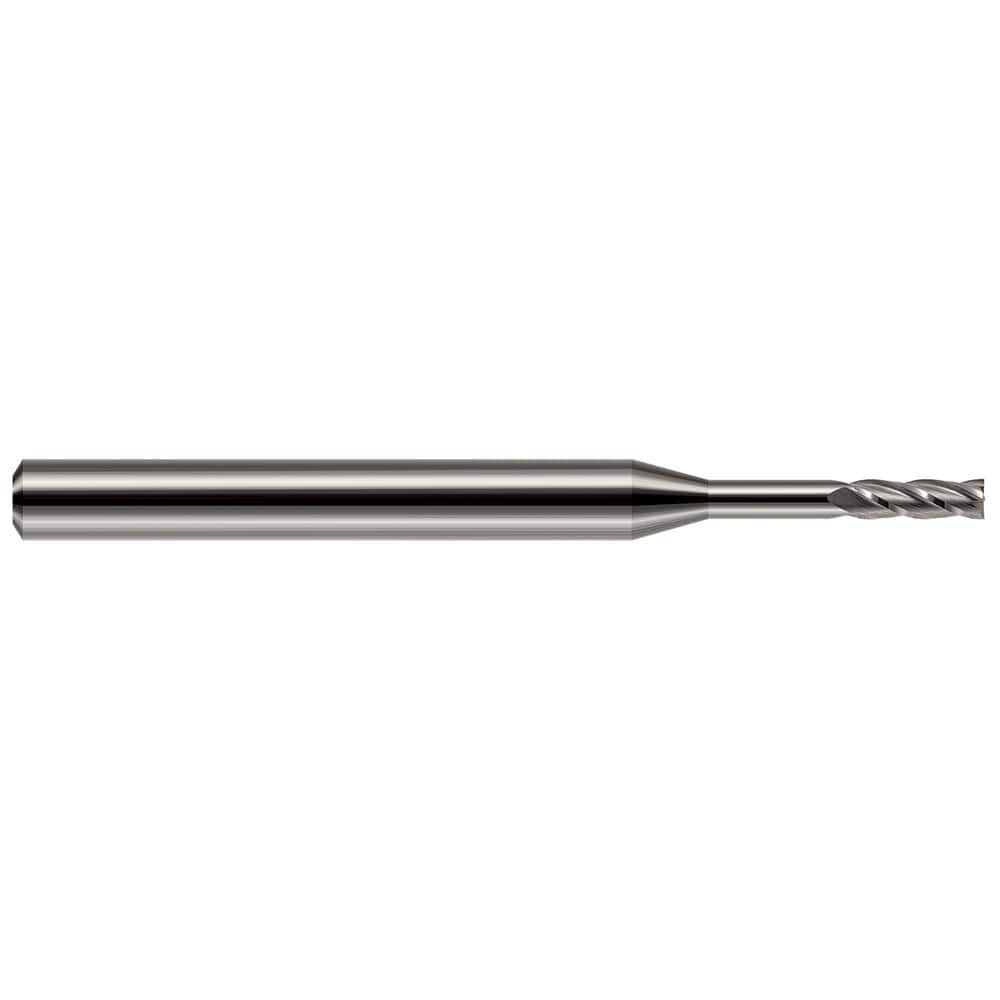 Harvey Tool - 1/8", 3/8" LOC, 1/8" Shank Diam, 2" OAL, 4 Flute, Solid Carbide Square End Mill - Exact Industrial Supply