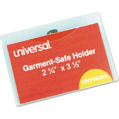 UNIVERSAL - Badge Holders Attachment Type: Clip-On Horizontal or Vertical Holder: Horizontal - Eagle Tool & Supply