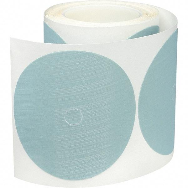 3M - 5" Diam, 10 Grit Trizact Aluminum Oxide Adhesive PSA Disc - Ultra Fine Grade, Blue, Polyester Backing, Flexible, Use with Random Orbital Sanders - Eagle Tool & Supply
