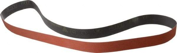 3M - 1-1/2" Wide x 60" OAL, 80 Grit, Ceramic Abrasive Belt - Ceramic, Medium, Coated, YF Weighted Cloth Backing, Wet/Dry, Series 777F - Eagle Tool & Supply