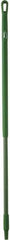 Vikan - 51 x 1-1/4" Fiberglass Squeegee Handle - European Threaded Connection, Green - Eagle Tool & Supply