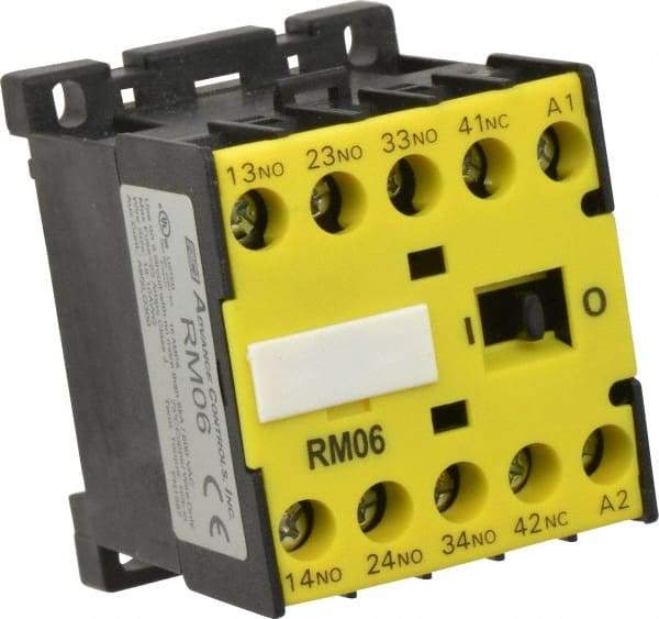 ACI - 4 Pole, 3NO/NC, 120 VAC Control Relay - 16 Amps, 600 VAC - Eagle Tool & Supply