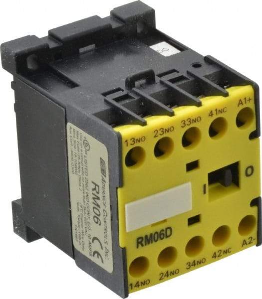 ACI - 4 Pole, 3NO/NC, 24 VAC Control Relay - 16 Amps, 600 VDC - Eagle Tool & Supply