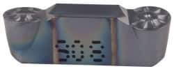 Iscar - 5025GRIP Y Grade IC908, 5mm Cutting Width Carbide Grooving Insert - 2.5mm Max Depth of Cut, Neutral, TiAlN Finish - Eagle Tool & Supply