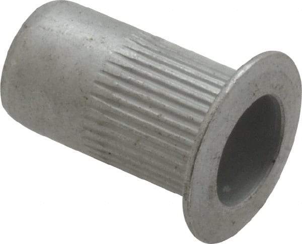 RivetKing - 0.13 to 0.225" Grip, Aluminum Standard Rivet Nut - Uncoated, Countersunk Head - Eagle Tool & Supply